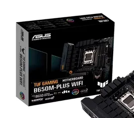 Placa Mãe Asus TUF Gaming B650M-PLUS WIFI, Chipset B650, AMD AM5, mATX, DDR5, 90MB1BF0-M0EAY0