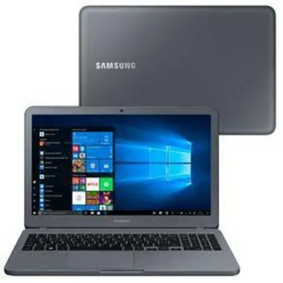 [APP] Notebook Samsung Core i3-7020U 4GB 1TB Tela Full HD 15.6” Windows 10 Essentials E30 | R$2.199