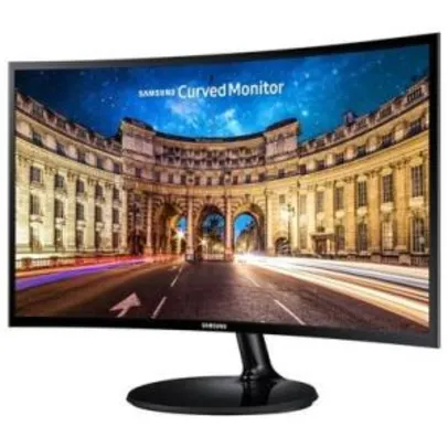 Monitor Curvo Full HD Samsung Led 24 Polegadas C24F390 | R$716