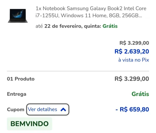 Imagem na descrição da promoção