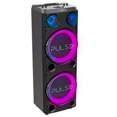 Torre de Som Pulse Double SP508 com Bluetooth, USB e Iluminação LED - 2300W