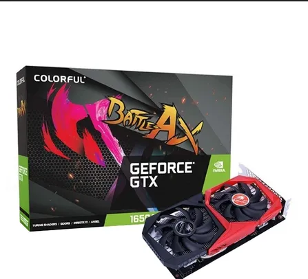 Placa de Vídeo Colorful GeForce GTX 1650 Super 4G-V Dual, 4GB GDDR6, 128Bit