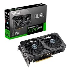 (APP) Placa de Vídeo RTX 4070 Super ASUS NVIDIA GeForce 12G EVO, 12GB GDDR6X, DLSS, Ray Tracing, G-Sync - 90YV0KC1-M0NA00