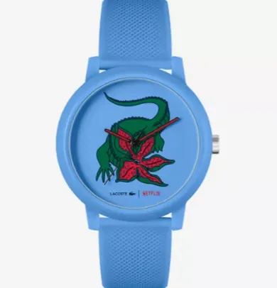 Relógio Lacoste x Netflix Masculino Borracha Azul 2011266