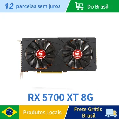 Veineda Placa Gráfica rx 5700xt, 8gb, gpu, gddr6, 256bit, 8pin + 6pin, 7nm, dp *3, hdmi* 1, para desktop