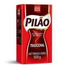 Café Pilão Torrado e Moído Tradicional Vácuo 500g