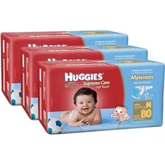 [Americanas]Kit 3 Fraldas Huggies Supreme Care-R$135