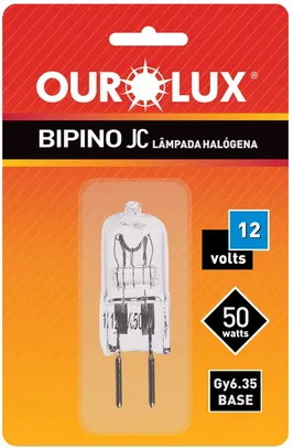 Prime Amazon - Lâmpada Halógena Bipino 50W 12V Jc Ourolux por R$ 3,94