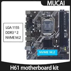 [Moedas] Kit Placa Mãe LGA 1155 MUCAI-H61