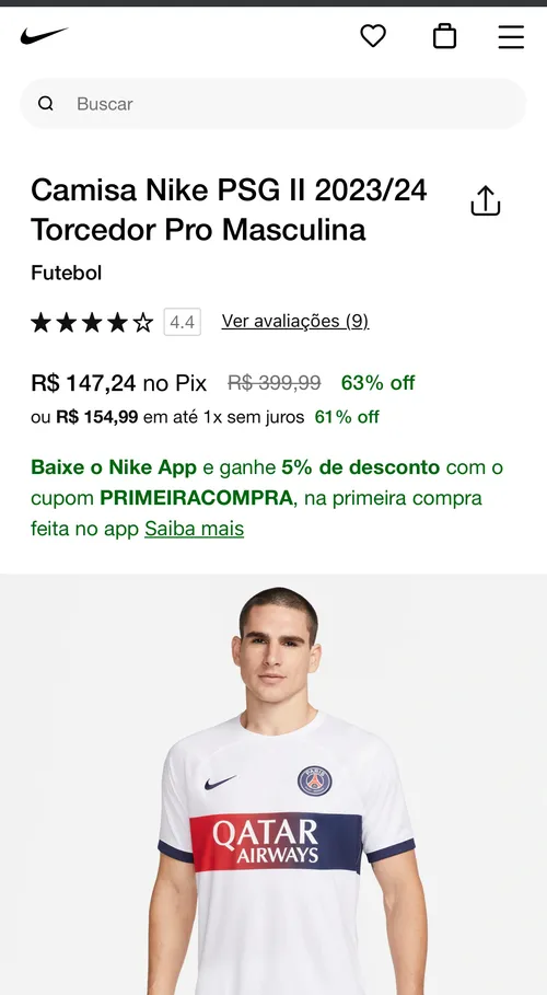 Imagem na descrição da promoção