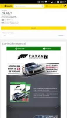 Forza Motorsport 7 | Xbox One | R$ 52,71