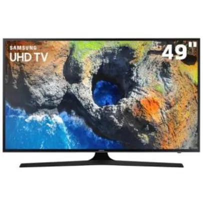 Smart TV 49" Samsung 49MU6100 |  UHD 4K  | HDR Premium, Tizen, Smart View, Espelhamento, Steam Link,  3 HDMI 2USB - R$ 2.339,10