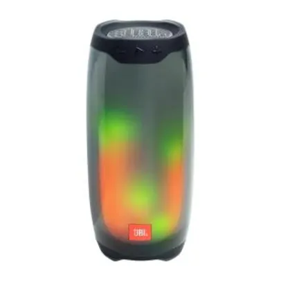 Caixa de Som Portátil JBL Pulse 4 Bluetooth e À prova d'água - Preto | R$1.344