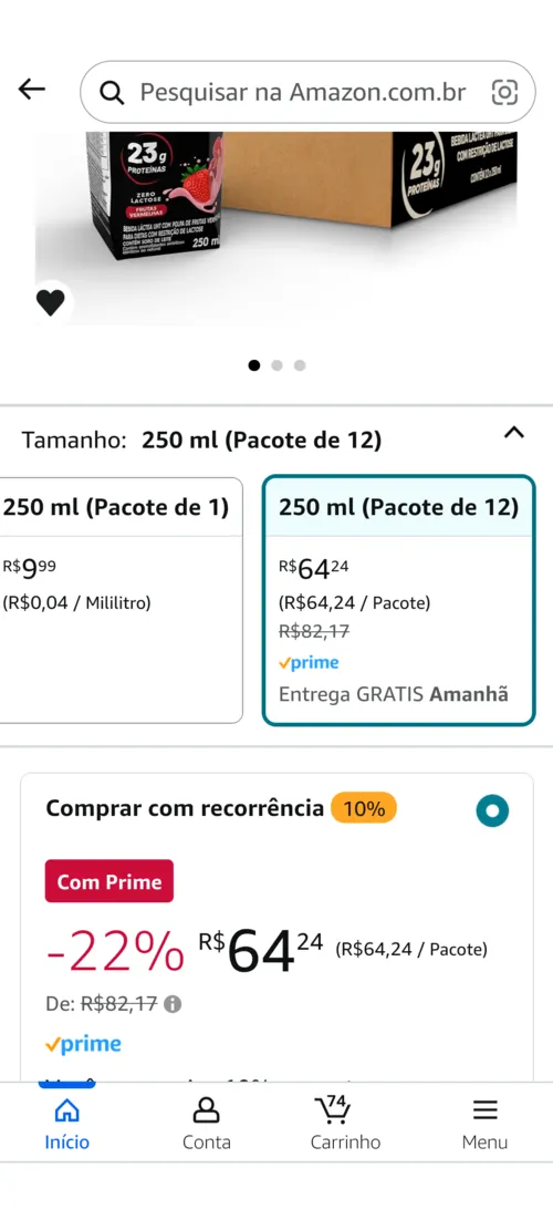 Imagem na descrição da promoção