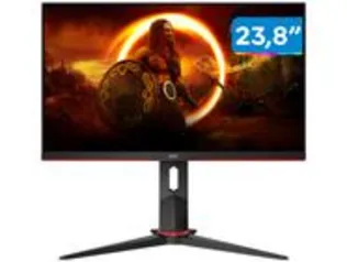 Monitor Gamer AOC 24 Full HD HDMI 165Hz 1ms 24G2S/BK com Ajuste de Altura