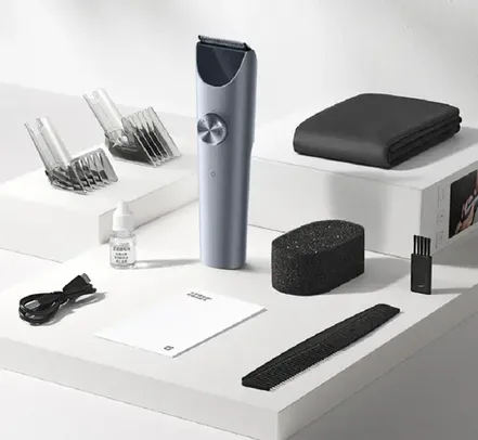 [Taxa inclusa] Máquina de Cabelo Xiaomi Hair Clipper 2 Sem Fio - Regulagem Dupla, a Prova d'água, Recarregável Tipo C + Acessórios