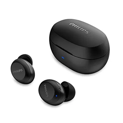 PHILIPS Fone de ouvido sem fio TWS bluetooth com microfone e energia para 18 horas totais na cor pre