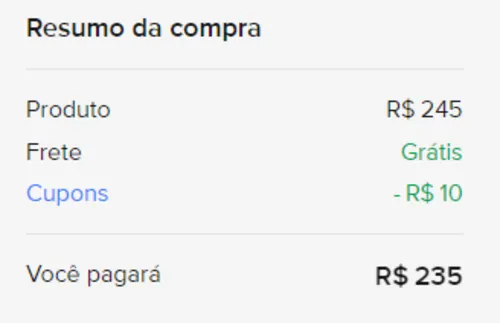 Imagem na descrição da promoção