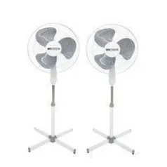 Ventilador de Coluna Incasa Breeze Turbo EE2000A 40cm 3 Pás 3 Velocidades Branco 110V - 2 Unidades R$80