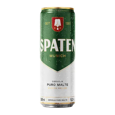 [Leve 64] Cerveja Spaten Puro Malte 350ml Lata