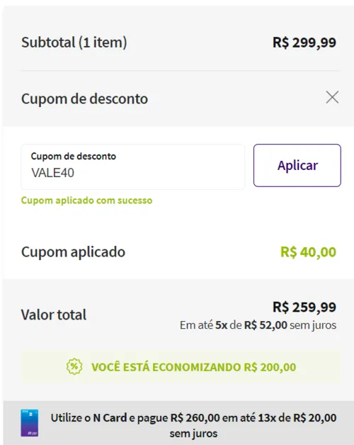 Imagen na descrição da promoção