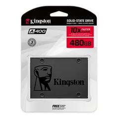 SSD Kingston A400 480GB - 500mb/s para Leitura e 450mb/s para Gravação | R$367