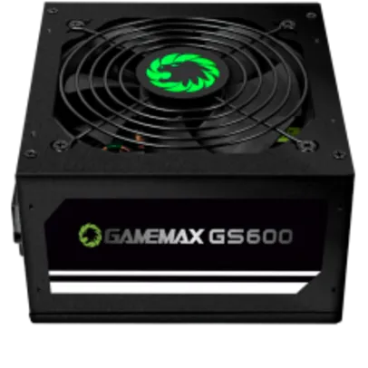 Fonte Gamemax GS600, 600W, 80 Plus White, PFC Ativo