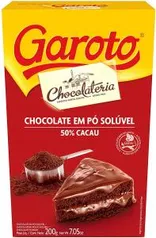 [PRIME] [5uni] Chocolate em Pó, Garoto, 200g, 50% Cacau | R$30 - Vencimento 2 a 3 Meses