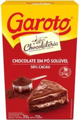 [PRIME] [5uni] Chocolate em Pó, Garoto, 200g, 50% Cacau | R$30 - Vencimento 2 a 3 Meses