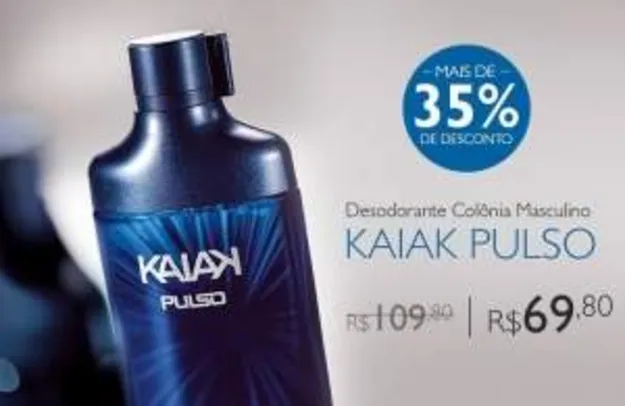 [Natura] Desodorante Colônia Kaiak Pulso Masculino - 100ml - R$70