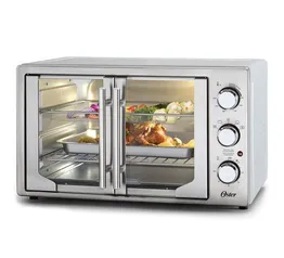 Forno e Fritadeira Sem Óleo Oster 42L French Door 2 em 1 - Loja Oficial