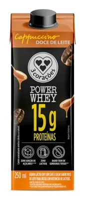 [REC] Bebida 3 Corações Cappuccino Power Whey Doce de Leite 250ml