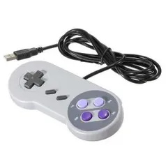 Controle Usb Super Nintendo Snes Joystick Windows Mac Linux 13,48