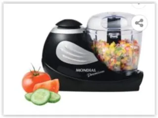 Mini Processador Mondial Premium MP-01 Preto - 120W | R$ 85