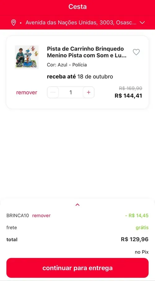 Imagem na descrição da promoção