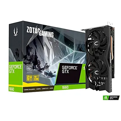 Placa de Vídeo Zotac Gaming - GeForce GTX 1660, Twin Edge, LHR, 6GB GDDR5