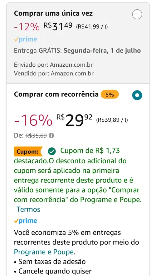 Imagem na descrição da promoção