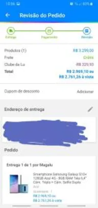 [Clube da Lu] Smartphone Samsung Galaxy S10+ - MAGAZINE LUIZA