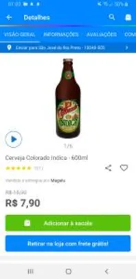 Cerveja Colorado Indica - 600ml | R$8