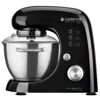 Batedeira Cadence Orbital Orbit Black Premium 8 Velocidades Preto/Inox - 400W | R$ 280