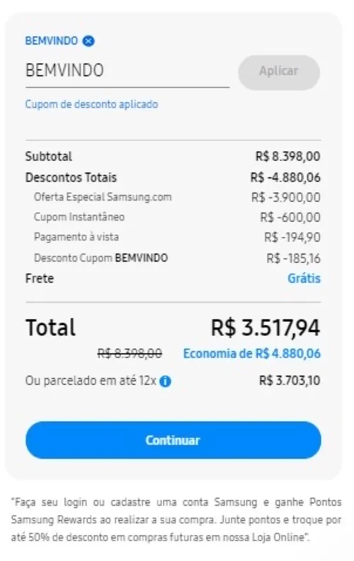 Imagem na descrição da promoção