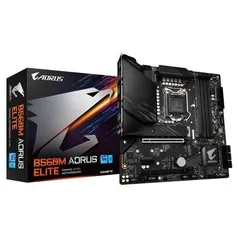 Placa Mãe Gigabyte B560M Aorus Elite, LGA1200, mATX, DDR4 | R$1000