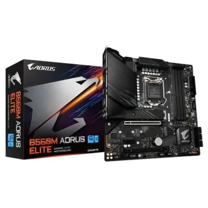 Placa Mãe Gigabyte B560M Aorus Elite, LGA1200, mATX, DDR4 | R$1000