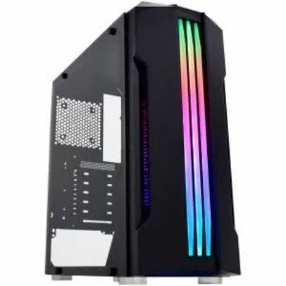 Gabinete Gamer K-Mex Bifrost CG02QI - LED RGB - Janela Lateral de vidro