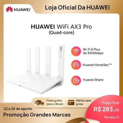 Router Huawei Ax3 Pro Wi-fi 6 Plus 3000 Mbps 2.4g&5ghz With 4 Amplifiers Nfc One