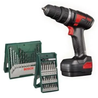 Furadeira Parafusadeira 9 6V 2212 PR SKIL + Kit X-Line Brocas Mad Metal com 15 Pçs Bosch + Kit Mini X-Line com 25 Pçs Bosch R$169