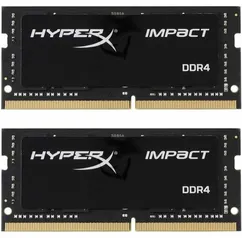 HX432S20IBK232 - Kit de Memórias HyperX Impact de 32GB (2 x 16GB) SODIMM DDR4 3200Mhz 1,2V para notebook Marca: HyperX | R$859