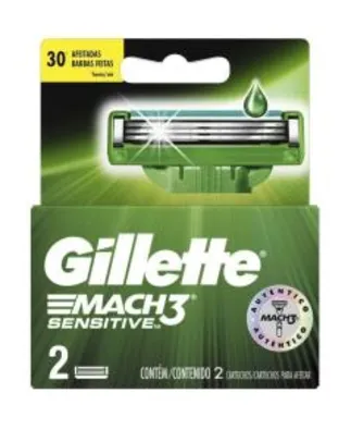 Carga Gillette Mach3 sensitive - 3UN | R$12