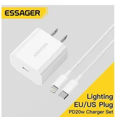 Carregador 20W para Iphone , USB C Essager