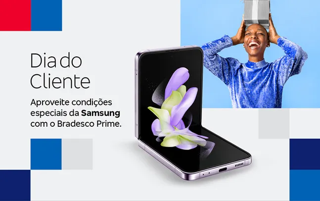 (CC Bradesco Prime) Shop Fácil - Celulares e acessórios Samsung com 10% OFF